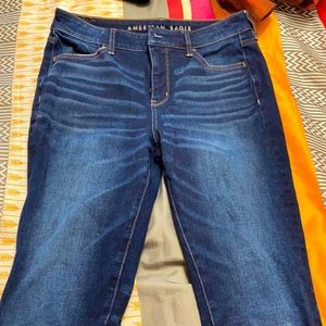 American eagle dark wash high rise jegging jeans